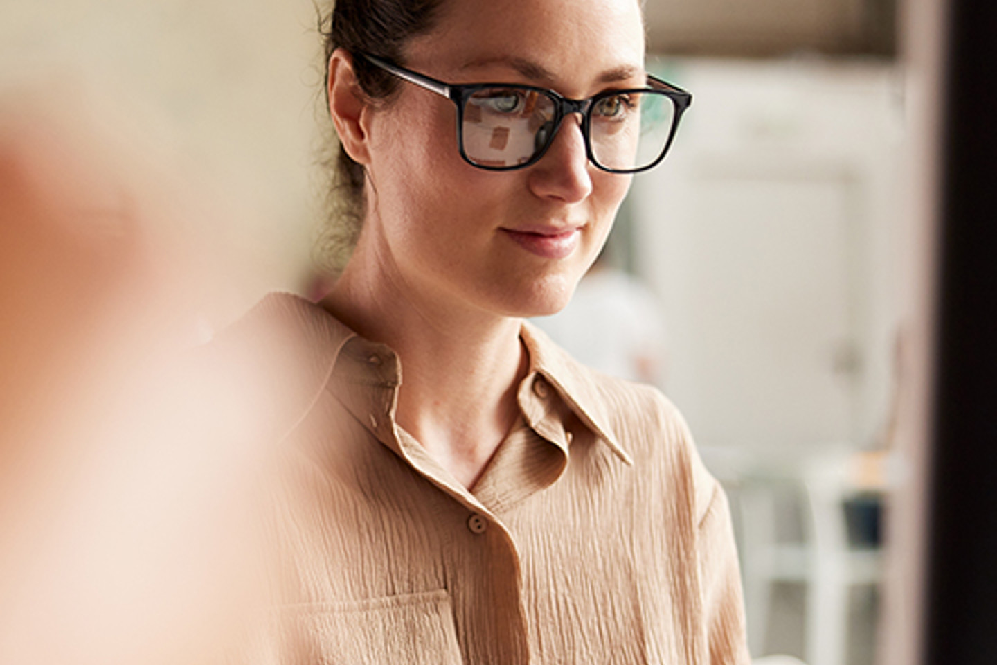 Corcentric Portrait 3 woman in glasses