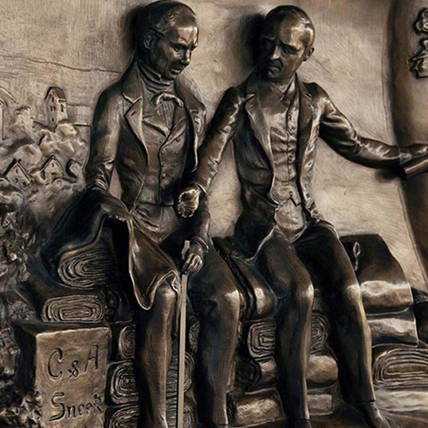 brass statue