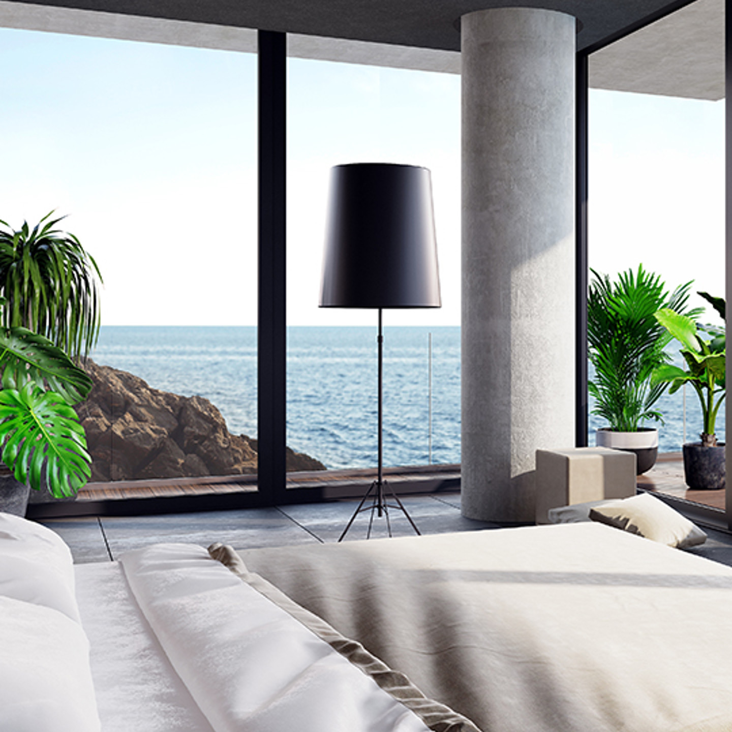 Yapstone Portrait 2 interior of beachside bedroom