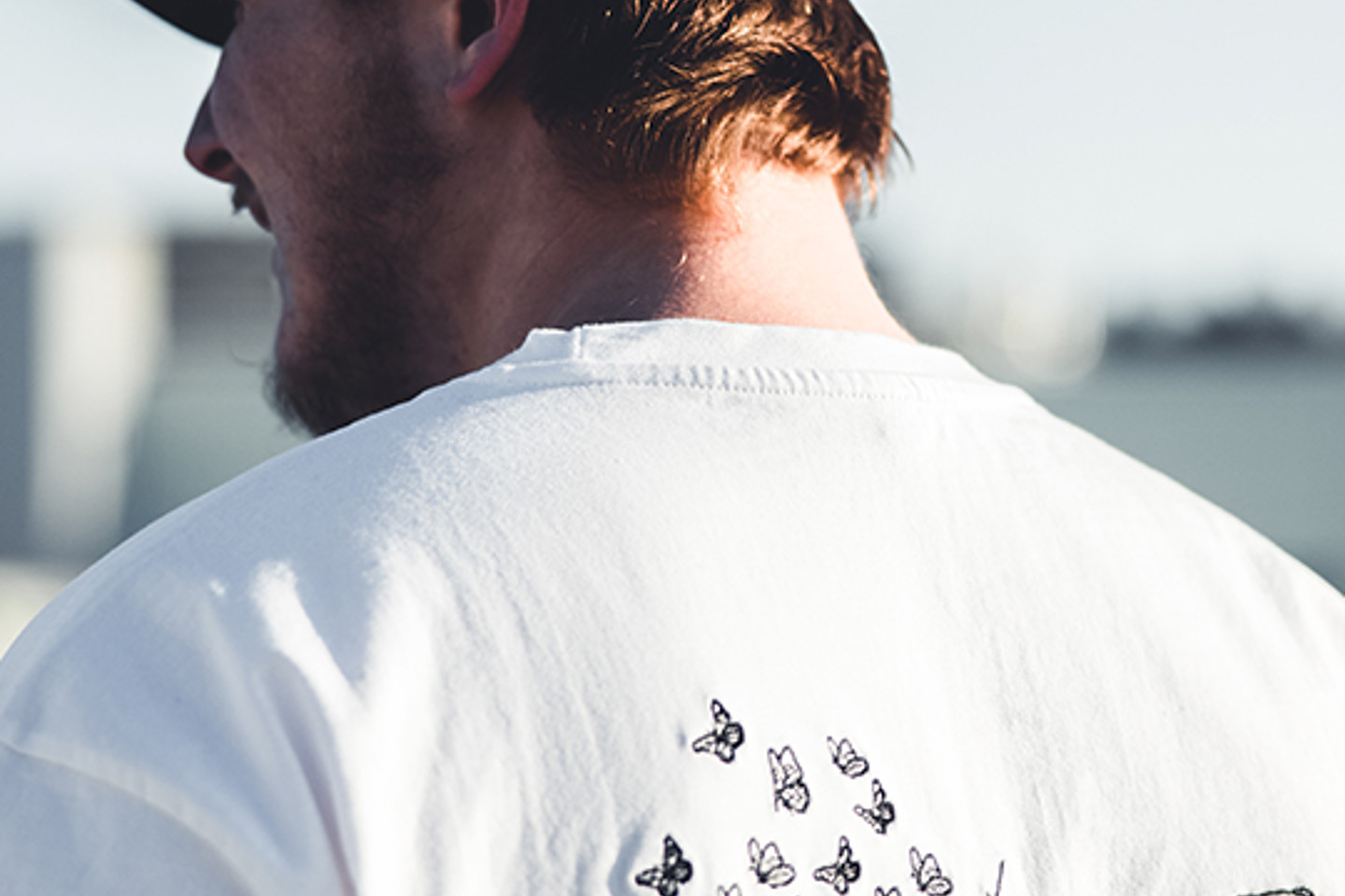 Printful Portrait man in cap and tshirt