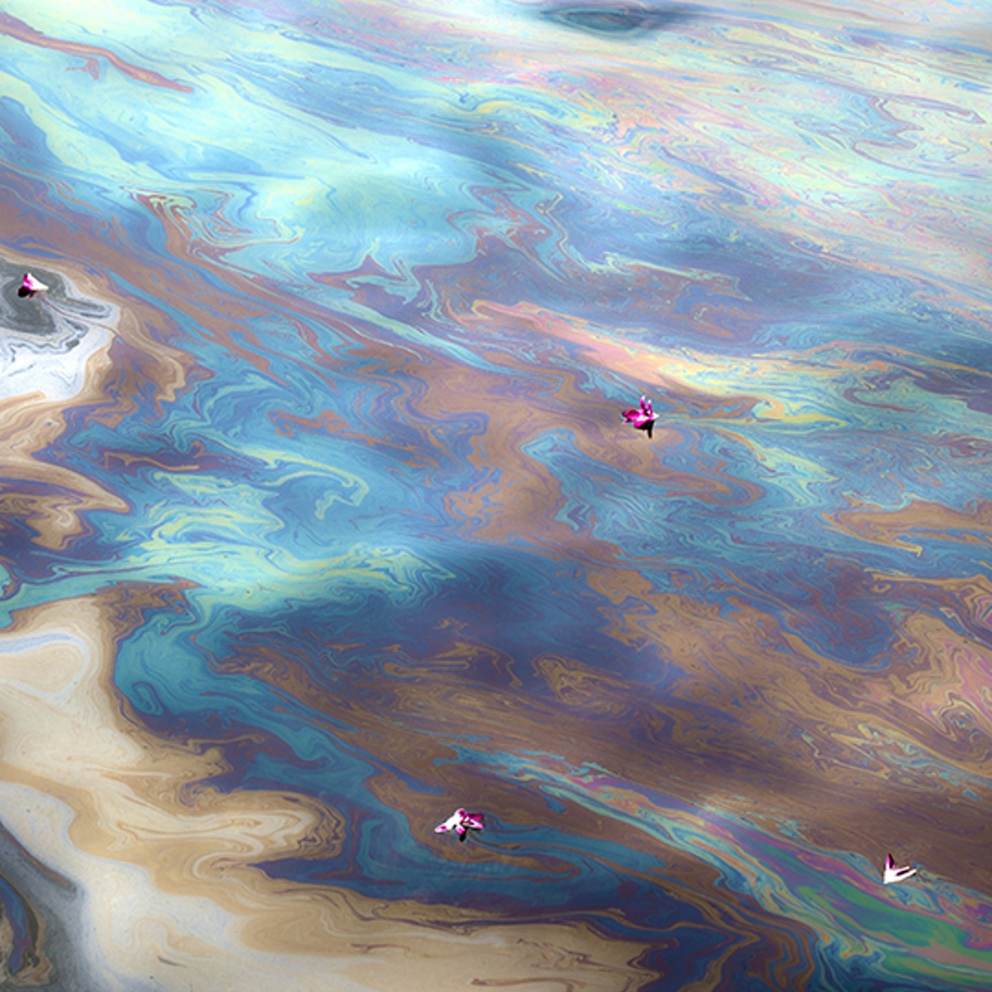 UCPM Portrait 3 oil spill abstract image