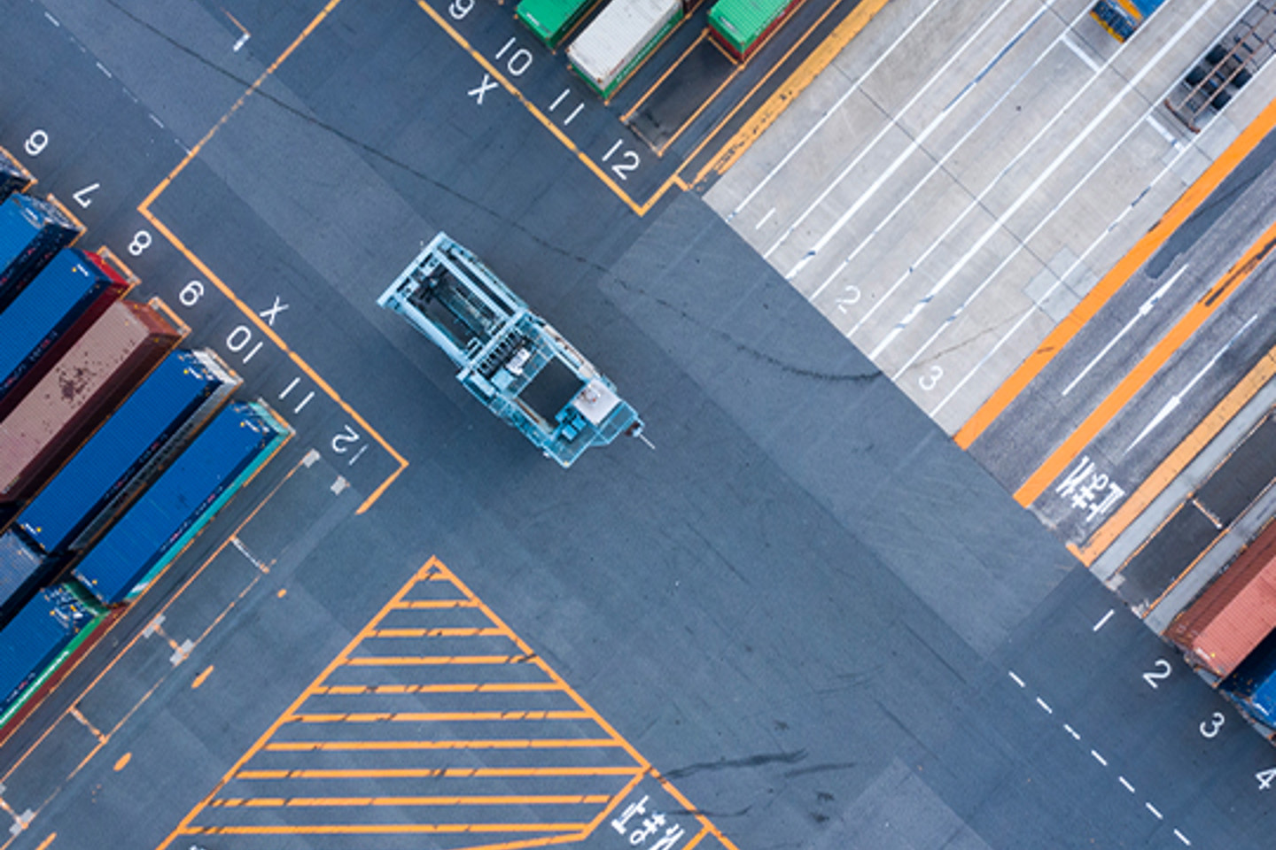 Procure Analytics Portrait 1 aerial image of storage containers