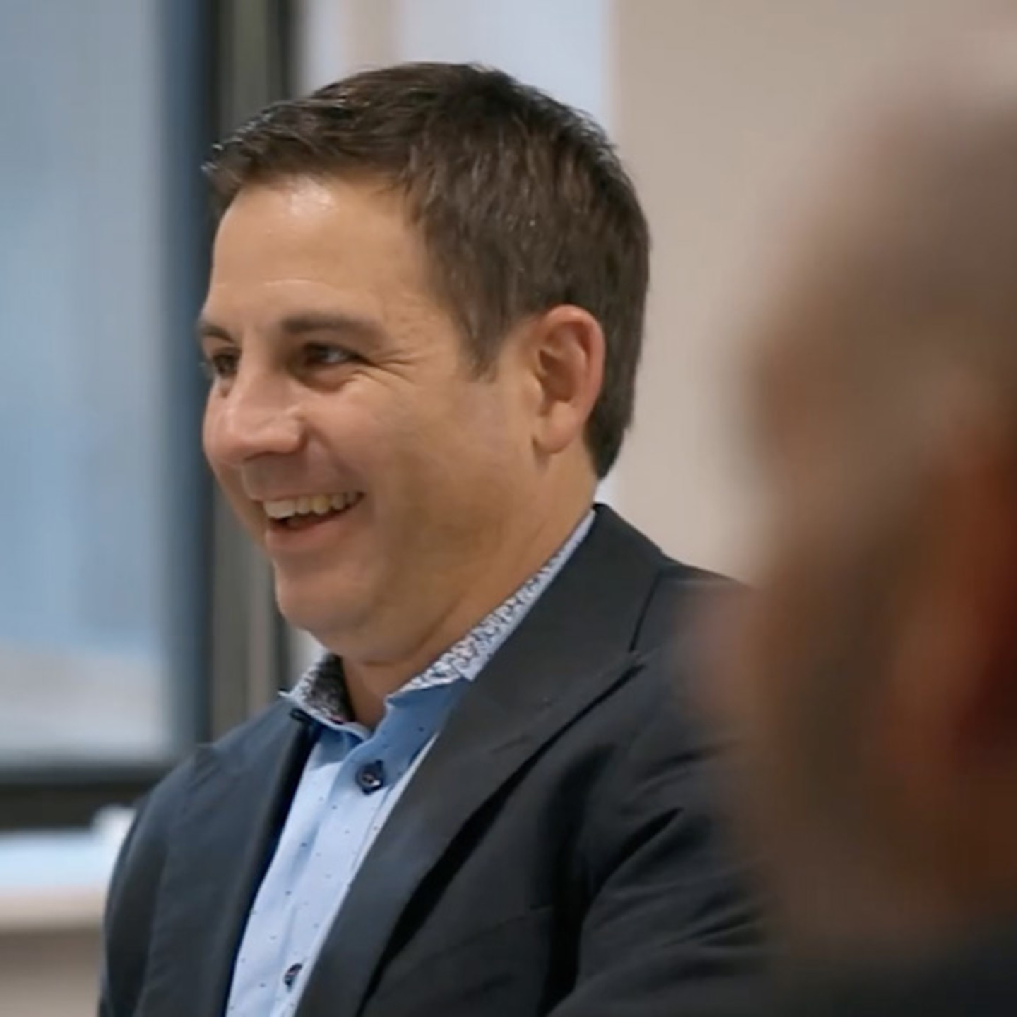 Video still of conversation